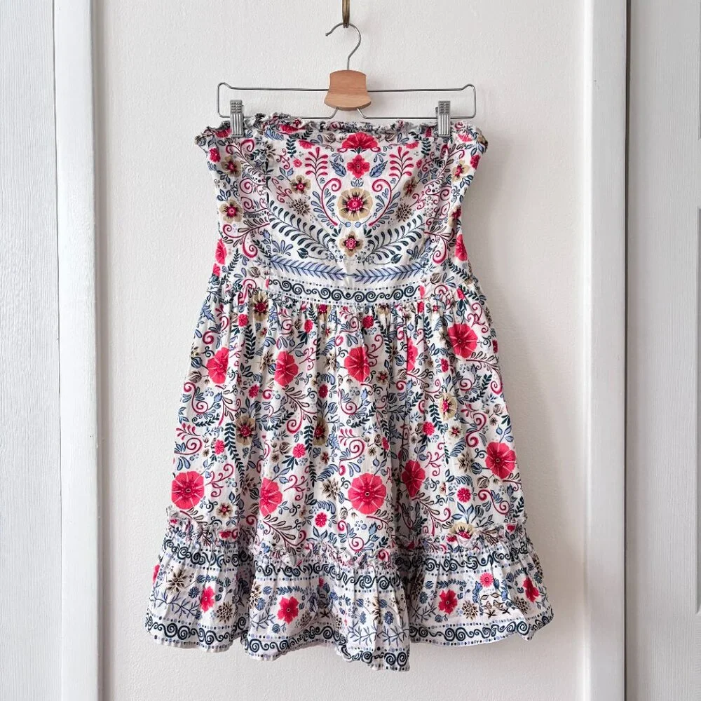 Anthropologie Forever That Girl Ruffle Tube Strapless Mini Dress - Picture 5 of 9